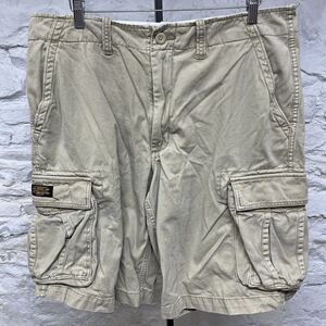 Vintage Polo Jeans Ralph Lauren Military Surplus Khaki Cargo Shorts Men’s Sz 35